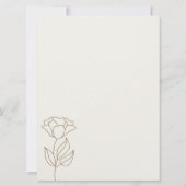 ブラウンとクリームムスリムのカードを使用すモダンるエレガントと、ムスリムのカードを使用す結婚る 招待状 (裏面)