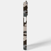 ブラウンとグレイのカモフラージュ柄のカスタマイズ可能Case-Mate Case-Mate iPhoneケース (裏面 / 右)