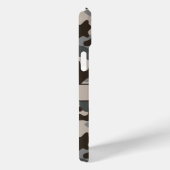 ブラウンとグレー カモフラージュ オリジナル Case-Mate iPhoneケース (裏面 / 右)