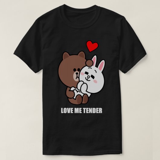 ブラウンとコニーラブミーテンダークラシックTシャツ Tシャツ (デザイン正面)
