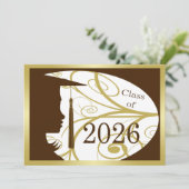 ブラウンとゴールドのシルエット 2026 カード (スタンド正面)