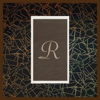 ブラウンとタンのミニマモノグラムのリスト