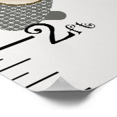 ブラウンとタンの飛行機保の成長グラフ8x44! ポスター (角)