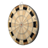 ブラウンとタンコンボ調整ダーツボード ダーツボード (正面右)