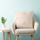 ブラウンとバーガンディの牡牛座パターン クッション (椅子)