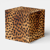 ブラウンとブラックのチーズアニマルプリント フェイバーボックス (裏面サイド)