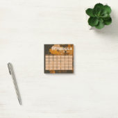 ブラウンとブラックのフォトグリッドの毎月のスケジュール20XX ポストイット (オフィス)