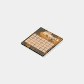 ブラウンとブラックのフォトグリッドの毎月のスケジュール20XX ポストイット (アングル)