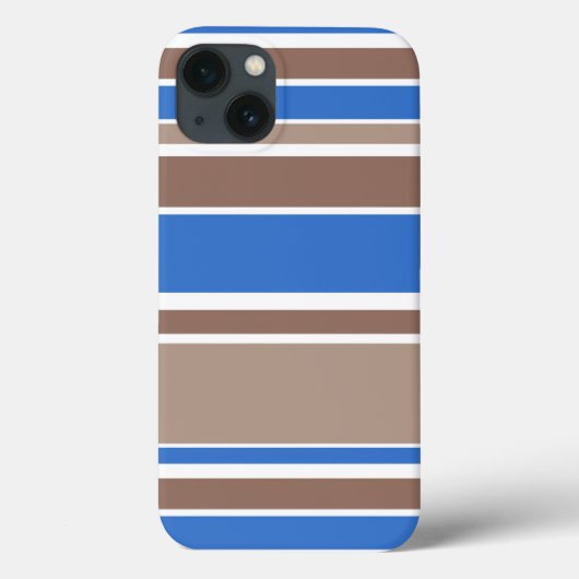 ブラウンとブルーのストライプケース – Mate iPhoneケース Case-Mate iPhoneケース (裏面)