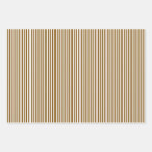 ブラウンとホワイトのストライプ ラッピングペーパーシート (正面3)