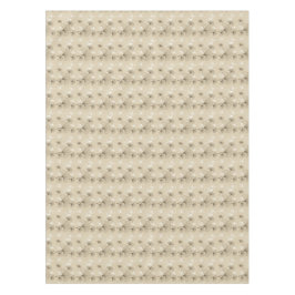 ブラウンとホワイトギン葉コの テーブルクロス