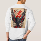 ブラウンと誇りを持ったTシャツのデザイン Tシャツ (裏面)