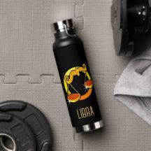 ブラウンと金ゴールドリブラ〔占星術の〕十二宮図サインブラック