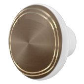 ブラウンと金ゴールド セラミックノブ (右)