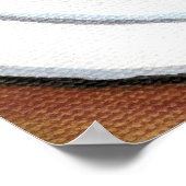 ブラウンにタイトフィット(v3) |キャットアート ポスター (角)