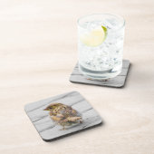 ブラウンのすずめ コースター (右側)