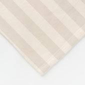 ブラウンのエレガントなアイボリーベージュ水玉模様はカスタム設計します フリースブランケット (角)