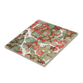 ブラウンのオレンジ緑の抽象芸術の大理石の質 タイル (側面)