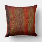 ブラウンのオレンジ革 クッション (裏面)