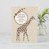 ブラウンのキリンの招待状 招待状 (スタンド正面)