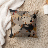 ブラウンのコラージュ クッション (ブランケット)