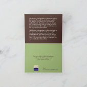 ブラウンのシックなつららのクリスマスの休日ビジネスロゴ シーズンカード (内部)