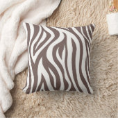 ブラウンのシマウマの装飾用クッション クッション (ブランケット)