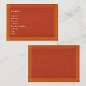 ブラウンのスタイリッシュなボーダーn表面 名刺 (正面/裏面)