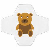 ブラウンのテディベアのclipart サッカーボール (フラット)