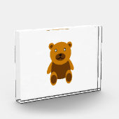 ブラウンのテディベアのclipart フォトブロック (左)