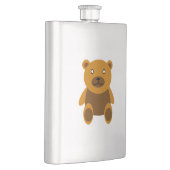 ブラウンのテディー・ベアのclipart フラスク (右)