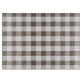 ブラウンのテーブルクロスパターン カッティングボード (正面)