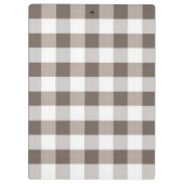 ブラウンのテーブルクロスパターン クリップボード (裏面)