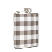 ブラウンのテーブルクロスパターン フラスク (右)