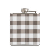 ブラウンのテーブルクロスパターン フラスク (裏面)