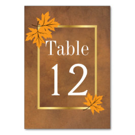 ブラウンのテーブ離れル番号におけるオレン結婚ジカエデの テーブルナンバー