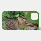 ブラウンのノウサギ、Lepusのeuropaeus、若い食べ物、 Case-Mate iPhoneケース (裏面 (横))