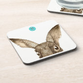 ブラウンのノウサギIIのコースター(6セット) コースター (左側)