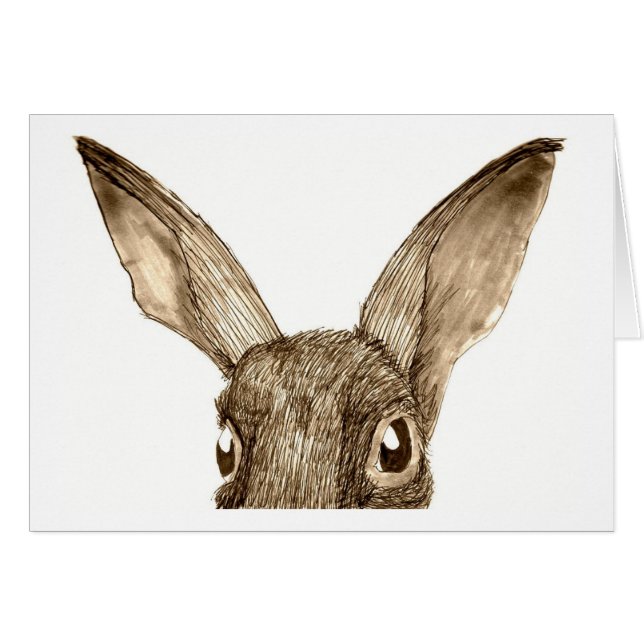 ブラウンのノウサギII (正面横)