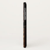 ブラウンのフェイクな木製の切り分けるiPhone Xの場合 Case-Mate iPhoneケース (裏面/左)