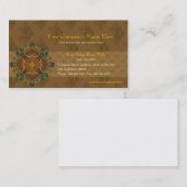 ブラウンのベルベル及び曼荼羅 名刺 (正面/裏面)