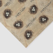 ブラウンのベージュ鳥の擬卵のモダンなヴィンテージイースター 薄葉紙 (詳細)