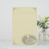 ブラウンのペリカンのカスタムの文房具 便箋 (スタンド正面)