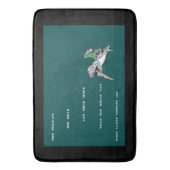 ブラウンのペリカンの鳥の野性生物の動物の詩のバス・マット バスマット (正面縦)