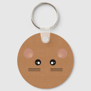 ブラウンのマウスKeychain キーホルダー
