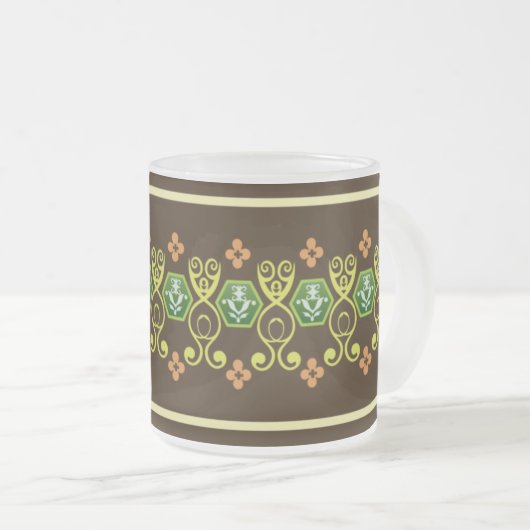 ブラウンのマグ01 フロストグラスマグカップ (正面右)