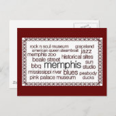 ブラウンのメンフィス ポストカード (正面/裏面)