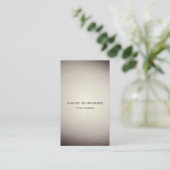 ブラウンのモダンな金属金ゴールドの縦の名刺 名刺 (スタンド正面)