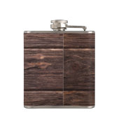 ブラウンのモノグラム素朴の後に楽し結婚く フラスク (裏面)