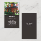 ブラウンの不動産の家の名刺 名刺 (正面/裏面)